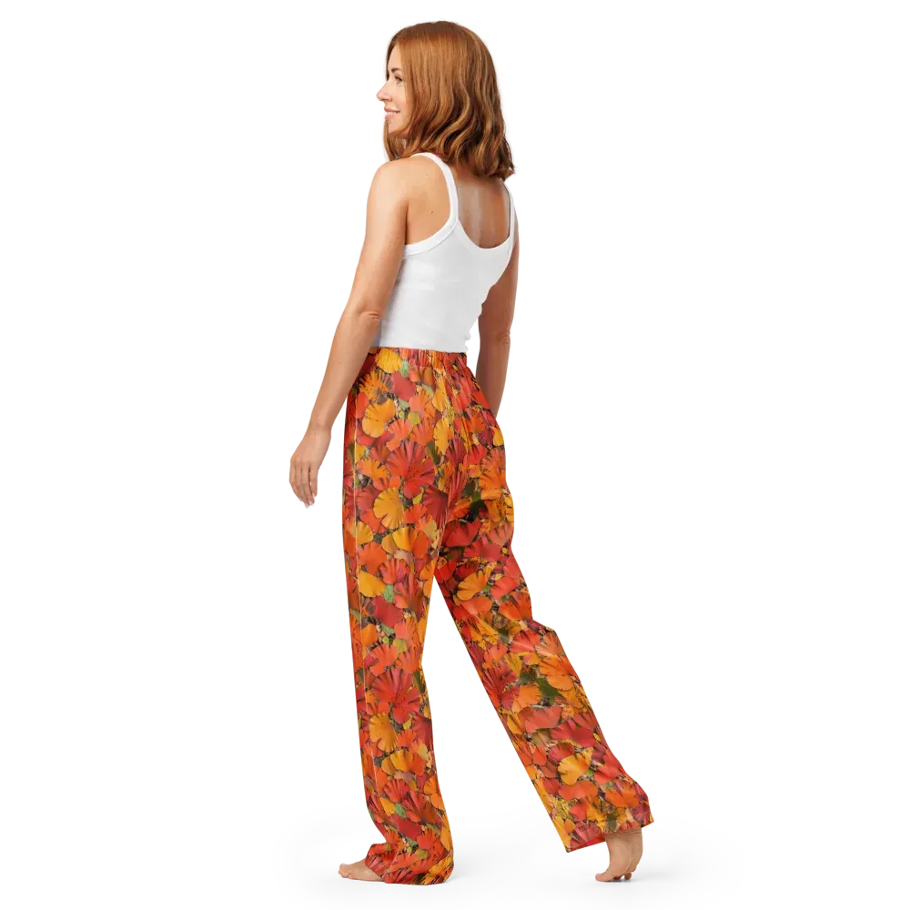 Autumn Ember on Women's Pajama Pants — Back