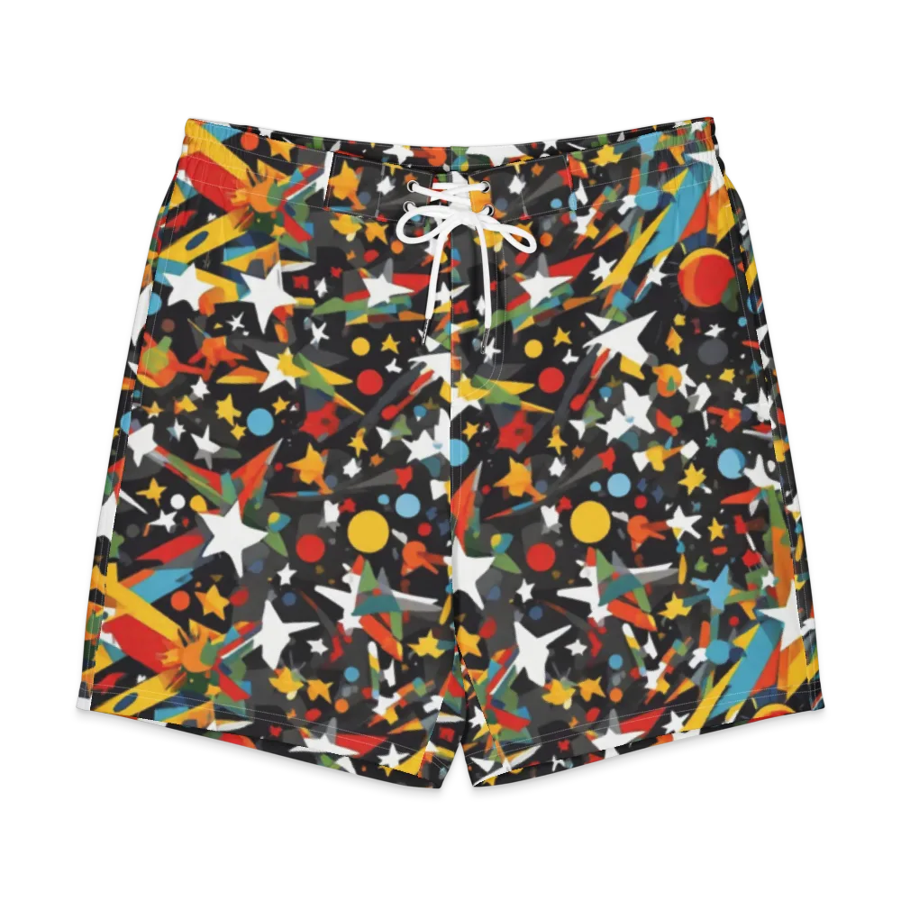 Starburst Orbit on Men's Board Shorts — Front