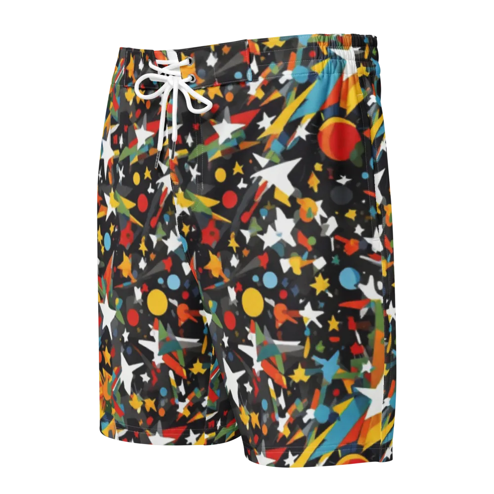 Starburst Orbit on Men's Board Shorts — Front
