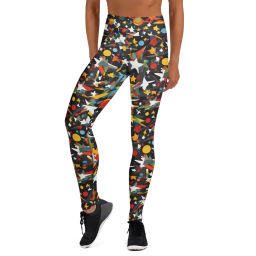 Starburst Orbit on a Yoga Leggings
