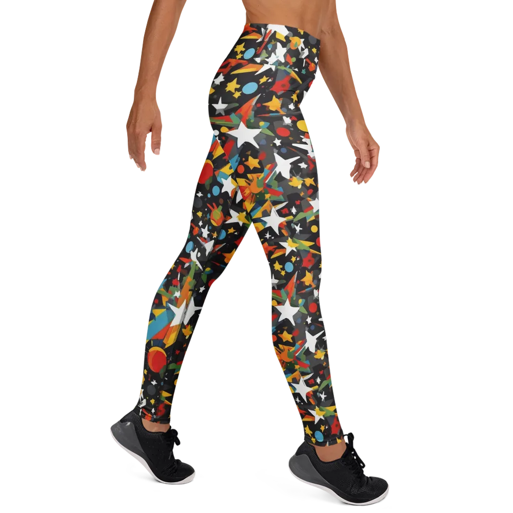 Starburst Orbit on Yoga Leggings — Right