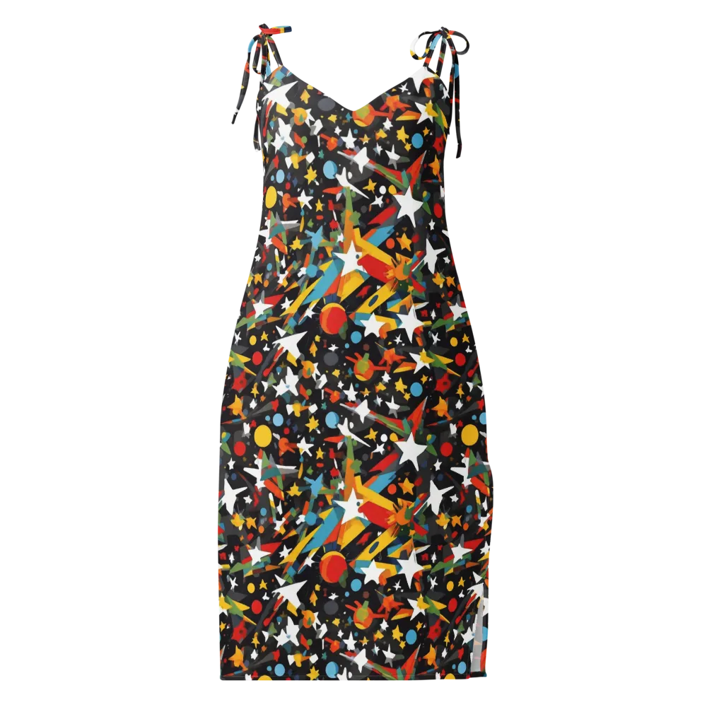 Starburst Orbit on Slip Dress — Front