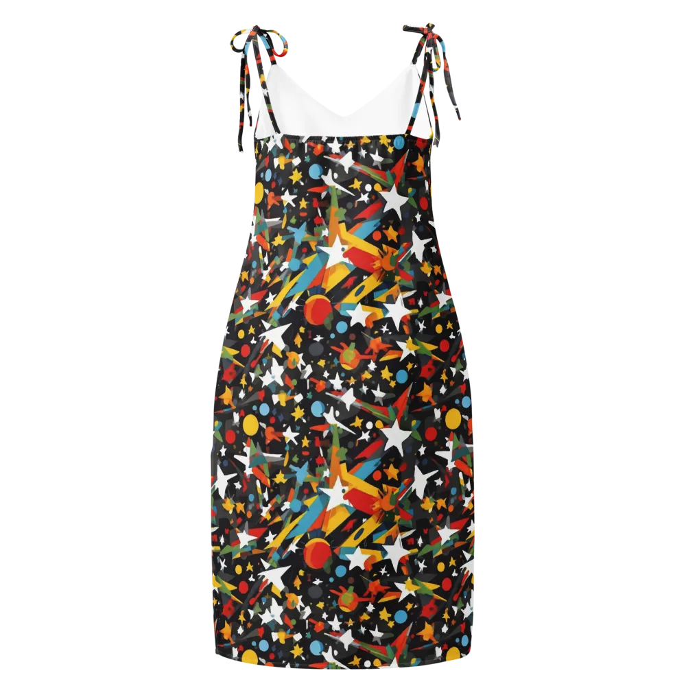 Starburst Orbit on Slip Dress — Back
