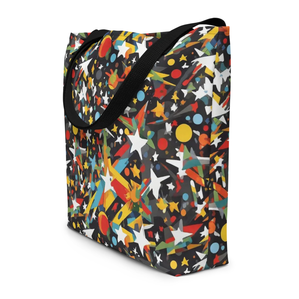 Starburst Orbit on Large Tote Bag W/ Pocket — Front