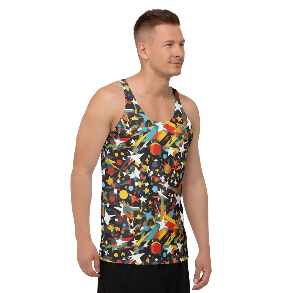 Starburst Orbit on Men's Tank Top — Right Front
