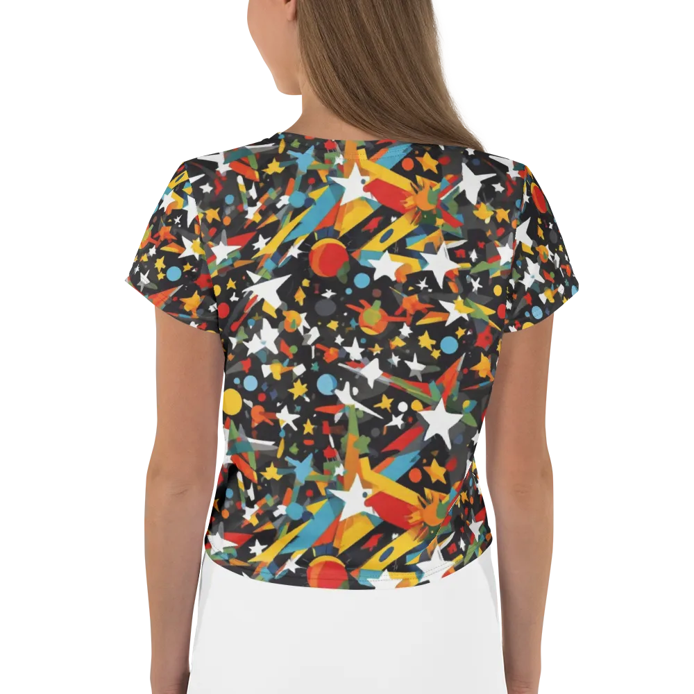 Starburst Orbit on Crop Tee — Back