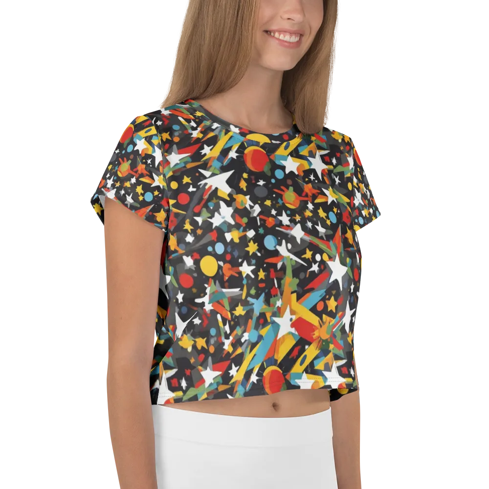 Starburst Orbit on Crop Tee — Right