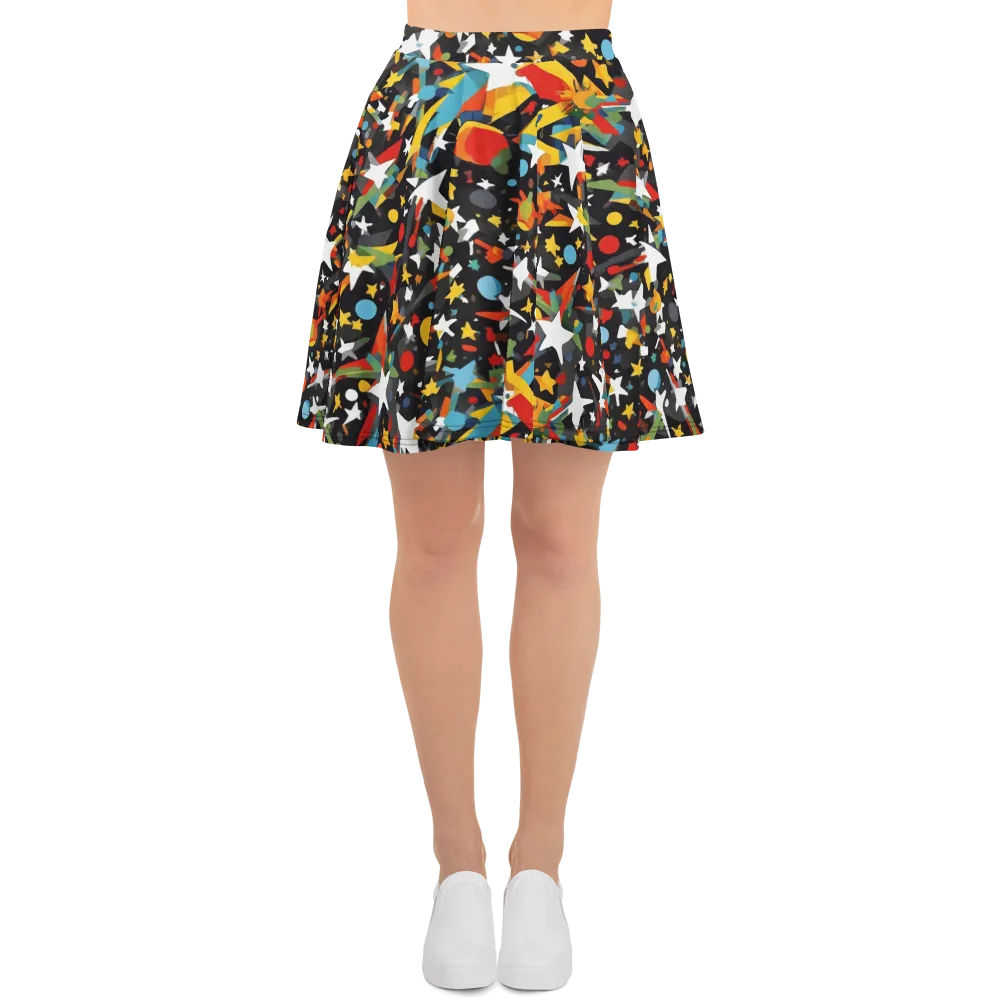 Starburst Orbit on Skater Skirt — Front