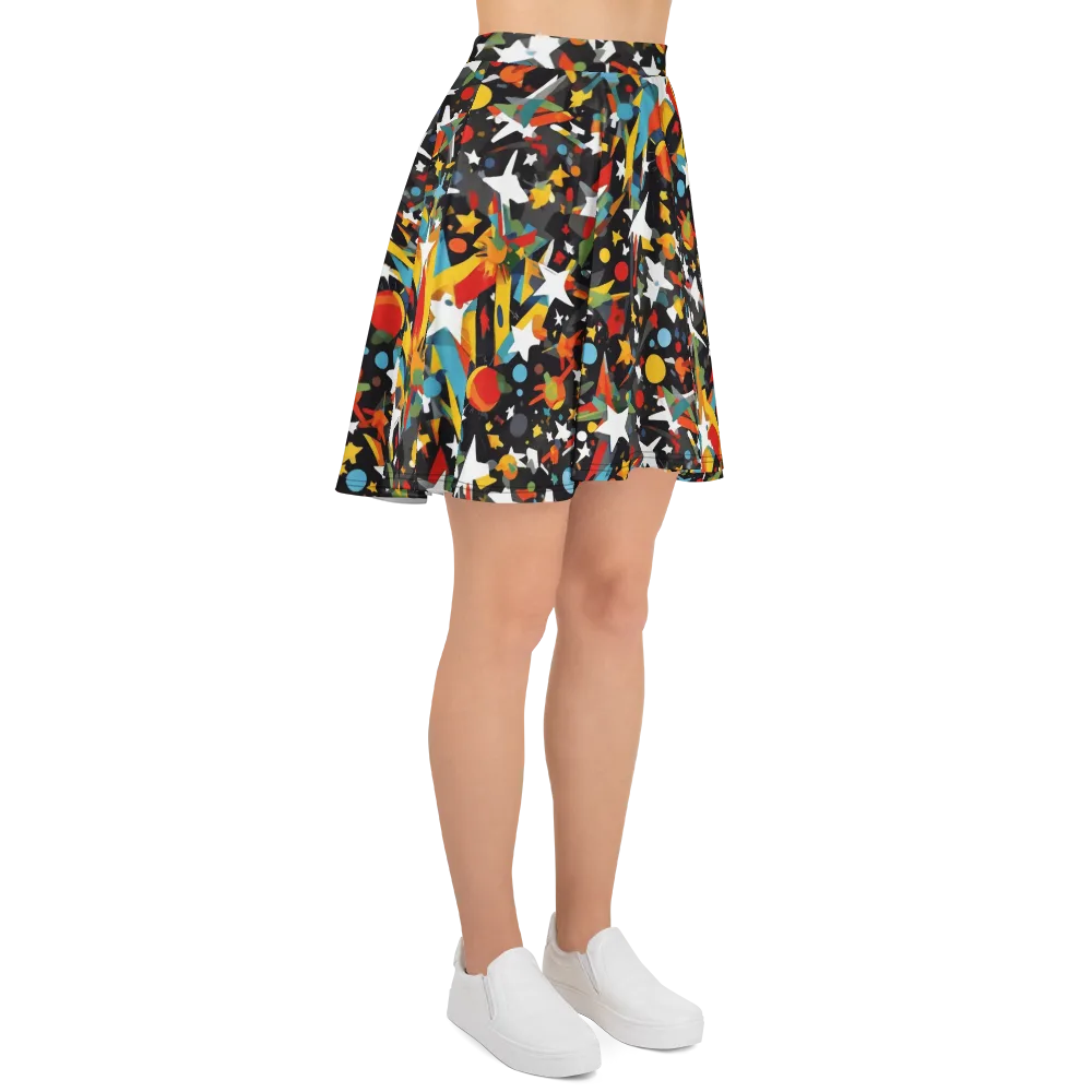 Starburst Orbit on Skater Skirt — Right