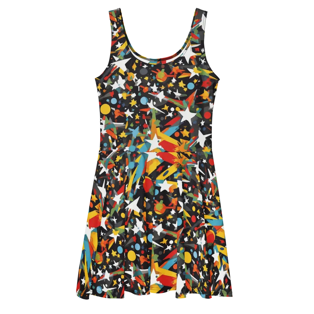 Starburst Orbit on Skater Dress — Front