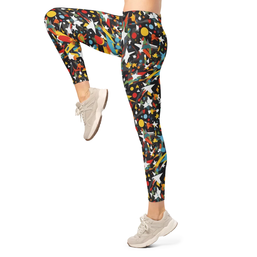 Starburst Orbit on Leggings — Left