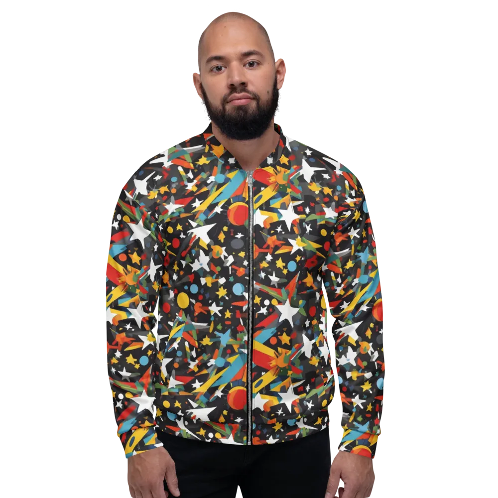 Starburst Orbit on Bomber Jacket — Front