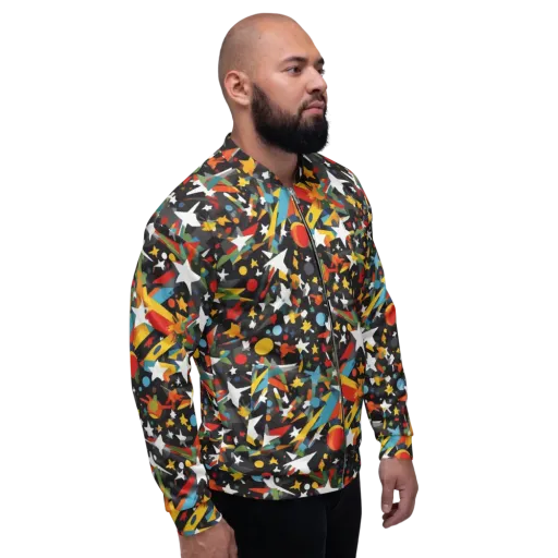 Starburst Orbit on a Bomber Jacket