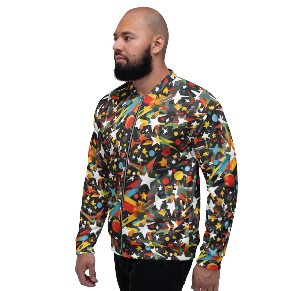 Starburst Orbit on Bomber Jacket — Left