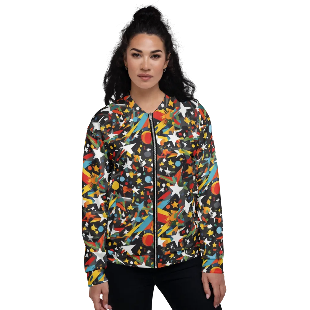 Starburst Orbit on Bomber Jacket — Front
