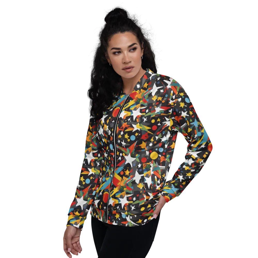 Starburst Orbit on Bomber Jacket — Left