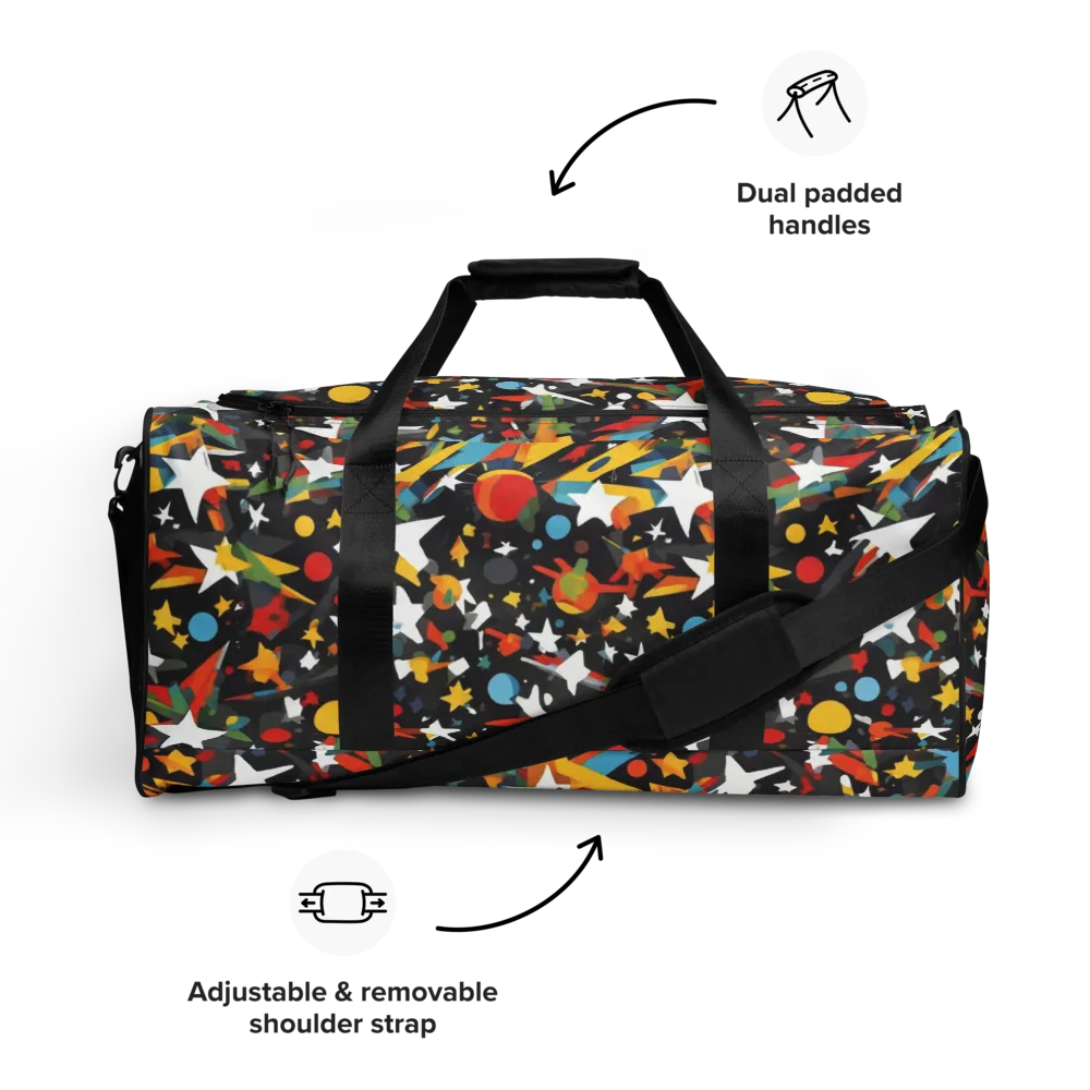 Starburst Orbit on Duffle Bag — Front