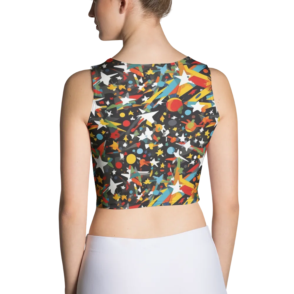 Starburst Orbit on Crop Top — Back