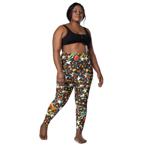 Starburst Orbit on a Leggings with Pockets