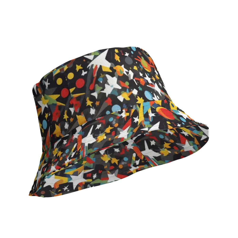 Starburst Orbit on Reversible Bucket Hat — Product details Outside