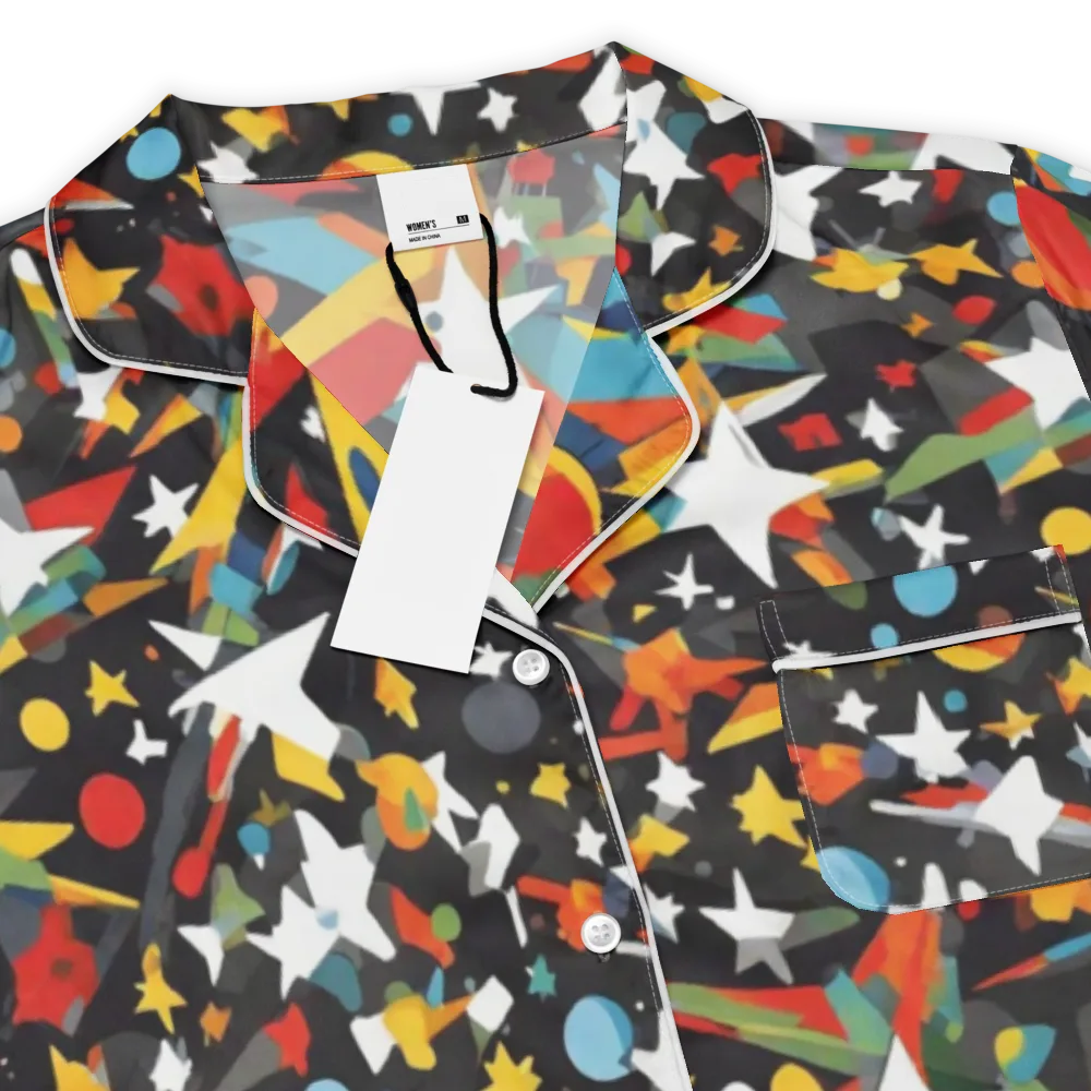 Starburst Orbit on Women's Short Sleeve Pajama Top — Product details