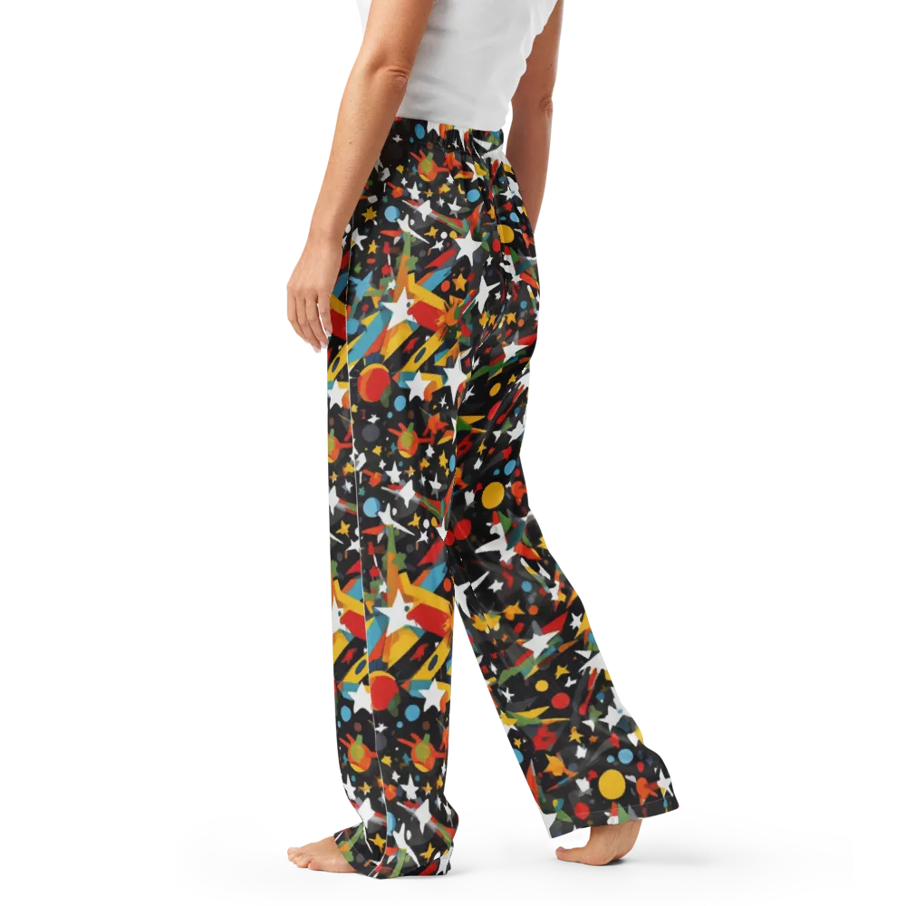 Starburst Orbit on Women's Pajama Pants — Left