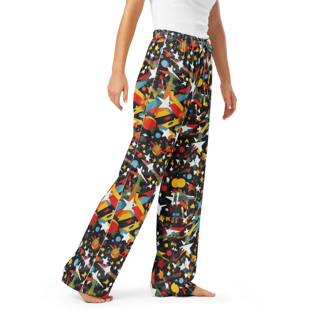 Starburst Orbit on Women's Pajama Pants — Right Front