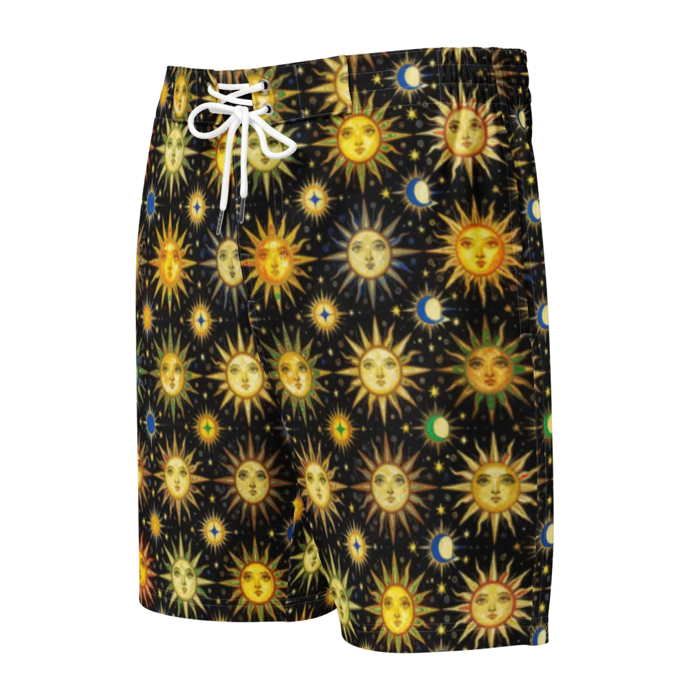Celestial Masquerade on Men's Board Shorts — Front