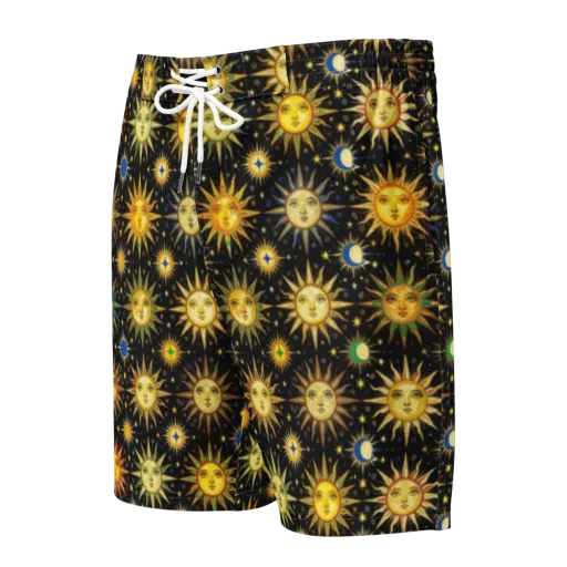Celestial Masquerade on a Men's Board Shorts