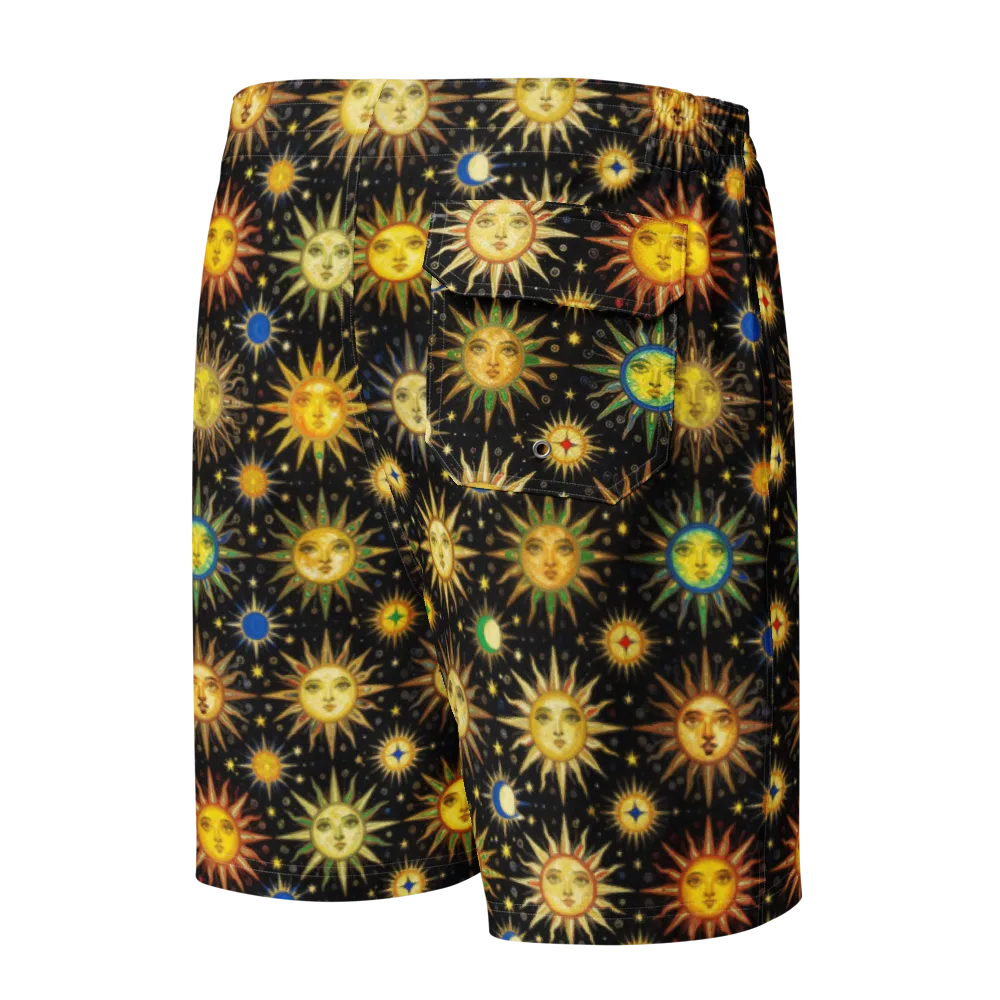 Celestial Masquerade on Men's Board Shorts — Back