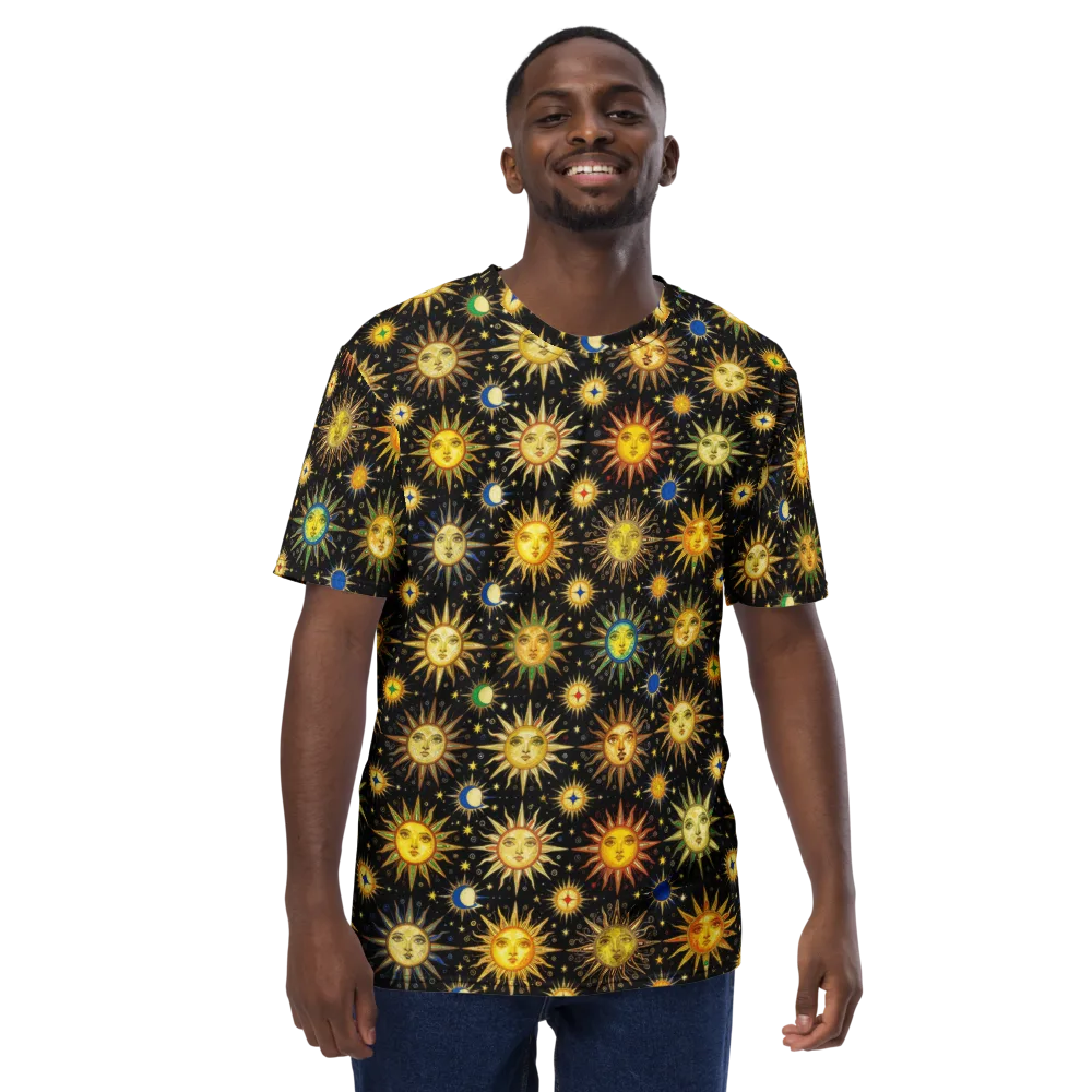 Celestial Masquerade on Men's Crew Neck T-Shirt — Front