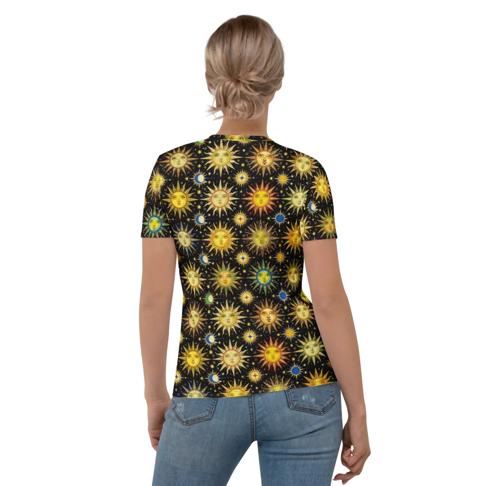 Celestial Masquerade on Women's Crew Neck T-Shirt — Back