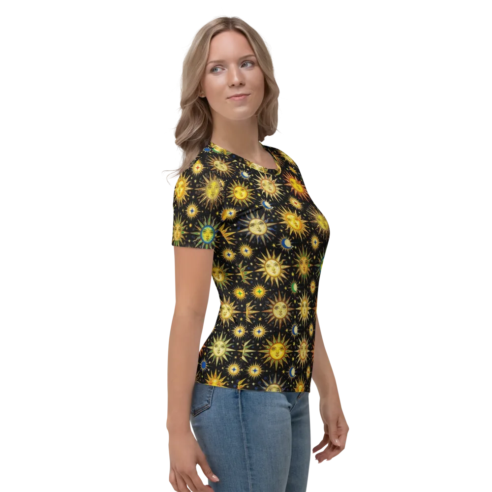 Celestial Masquerade on Women's Crew Neck T-Shirt — Right