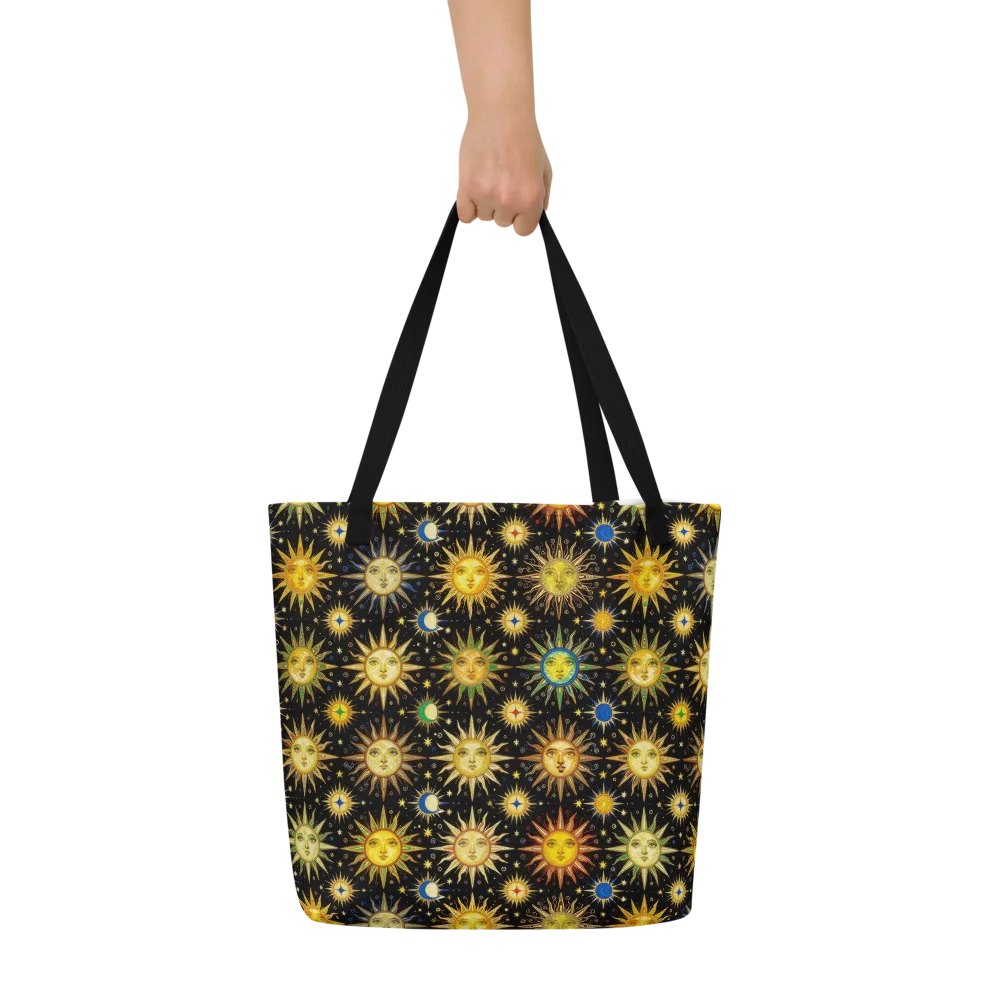 Celestial Masquerade on Large Tote Bag W/ Pocket — Front