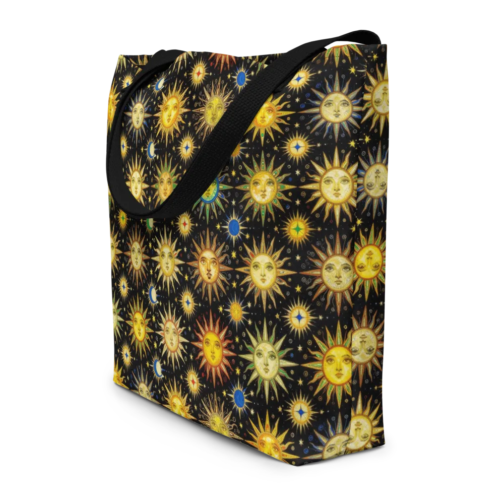 Celestial Masquerade on Large Tote Bag W/ Pocket — Front