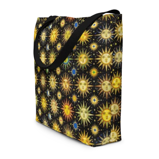 Celestial Masquerade on a Large Tote Bag W/ Pocket