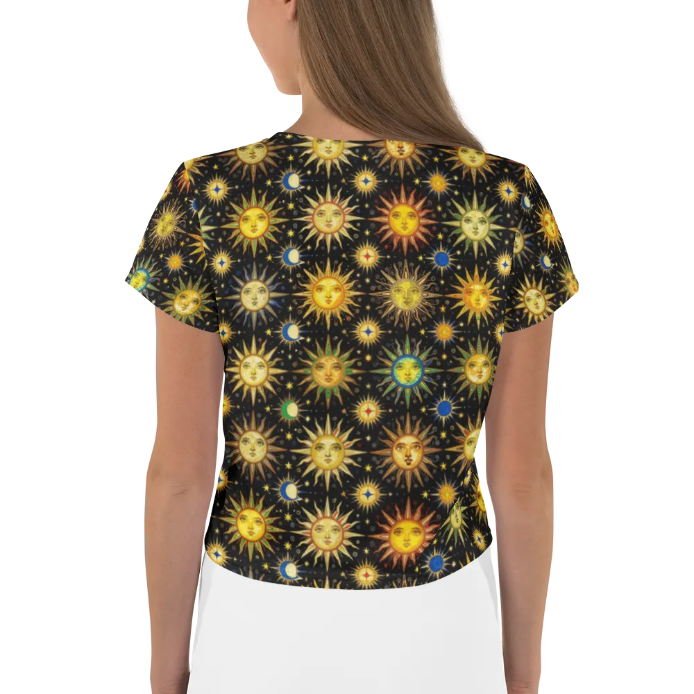 Celestial Masquerade on Crop Tee — Back