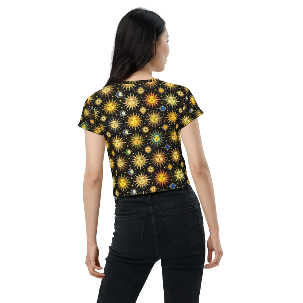 Celestial Masquerade on Crop Tee — Back