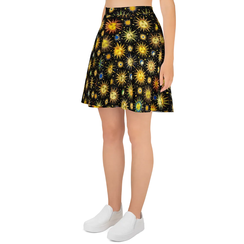 Celestial Masquerade on Skater Skirt — Left