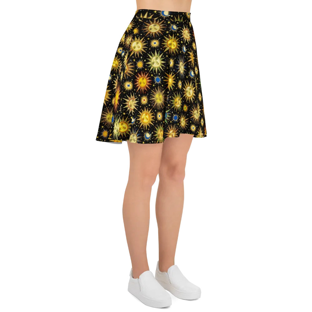 Celestial Masquerade on Skater Skirt — Right