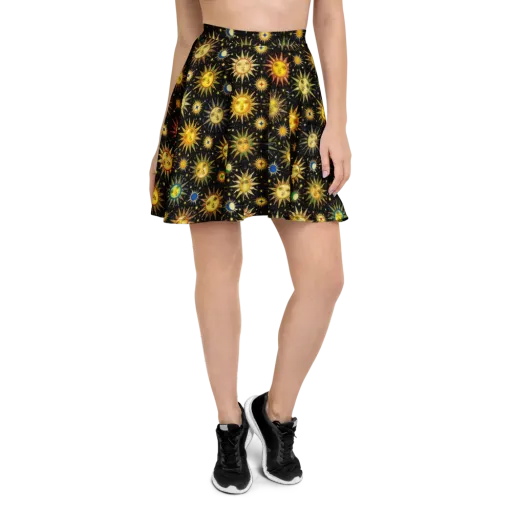 Celestial Masquerade on a Skater Skirt