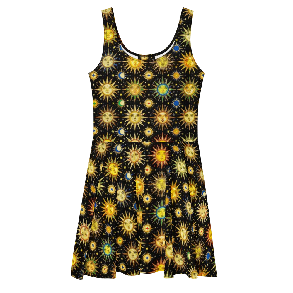 Celestial Masquerade on Skater Dress — Front