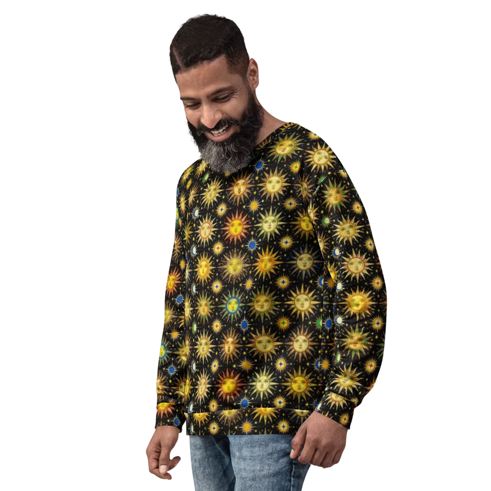 Celestial Masquerade on Sweatshirt — Left Front