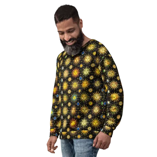 Celestial Masquerade on a Sweatshirt