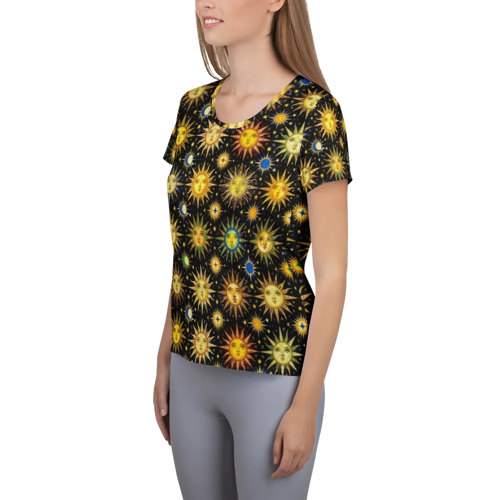 Celestial Masquerade on Women's Athletic T-Shirt — Left