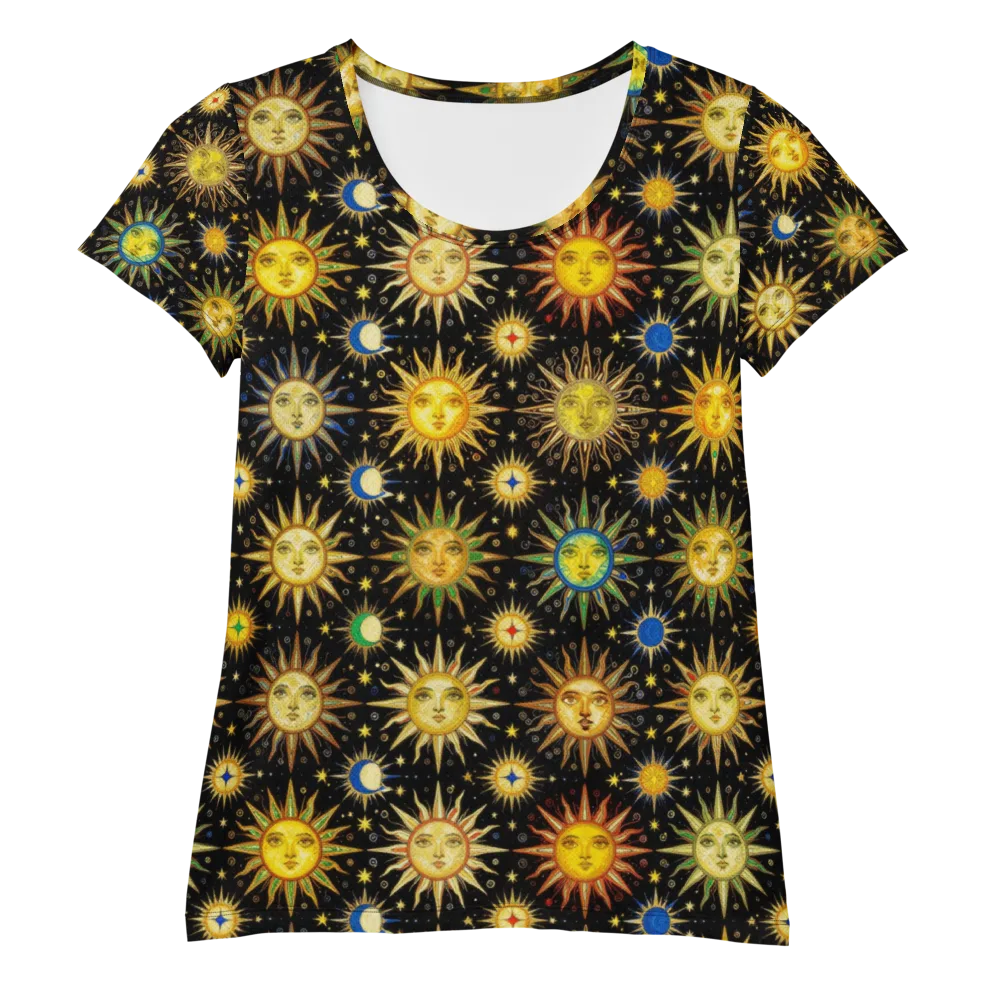 Celestial Masquerade on Women's Athletic T-Shirt — Front