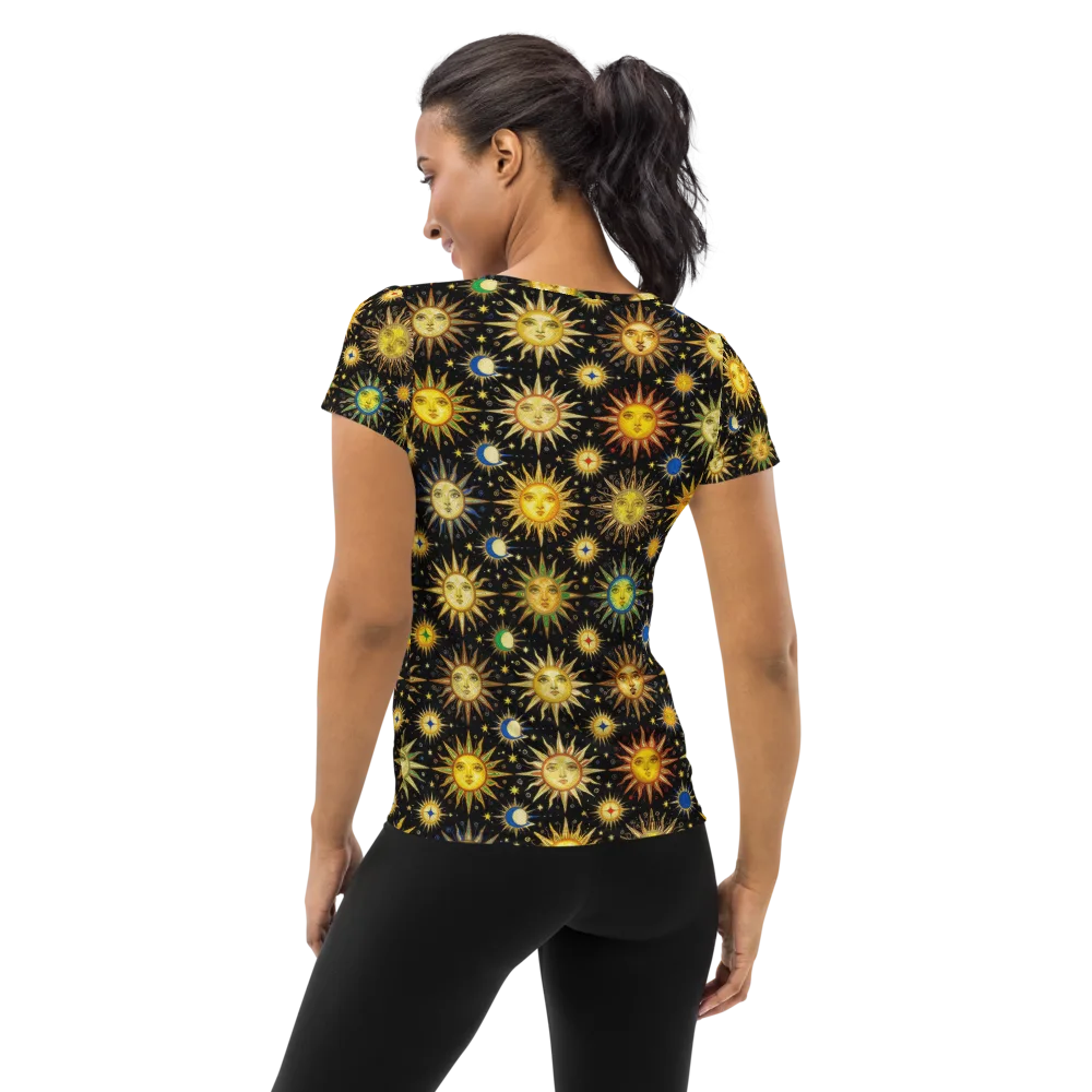 Celestial Masquerade on Women's Athletic T-Shirt — Back