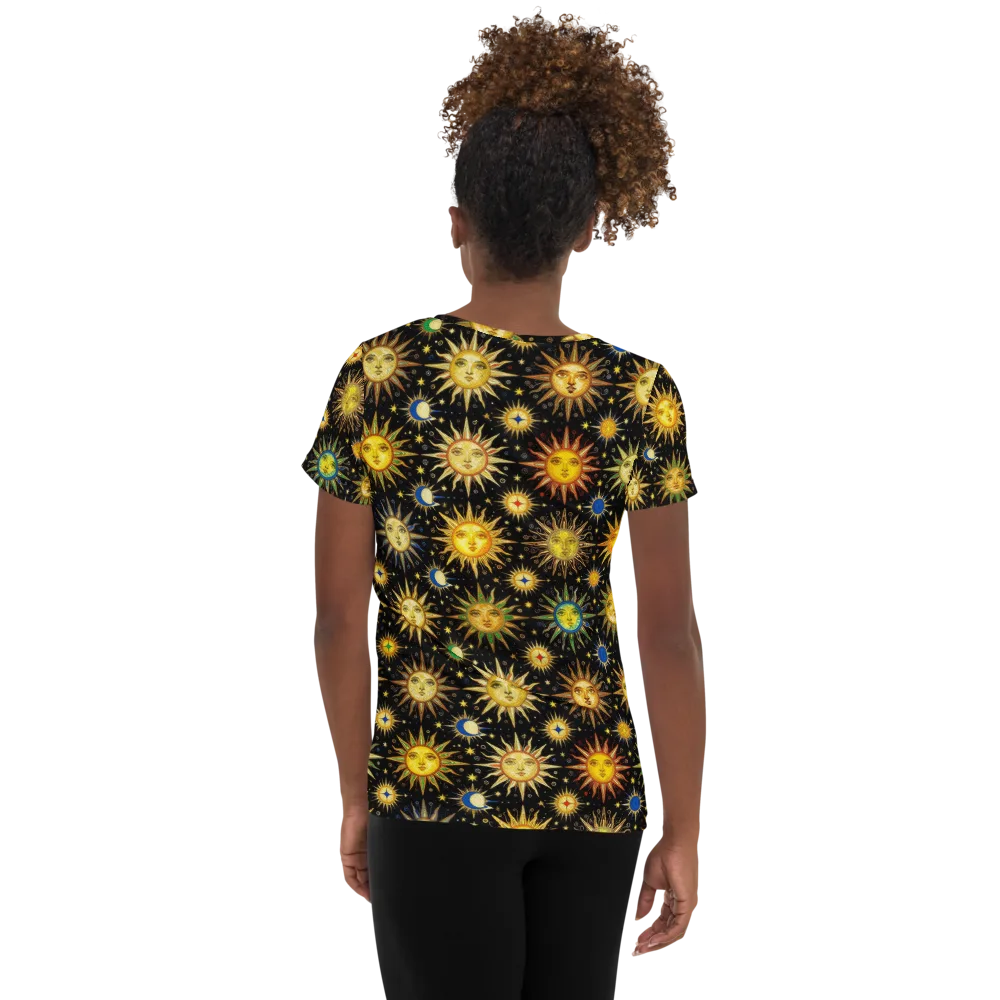 Celestial Masquerade on Women's Athletic T-Shirt — Back