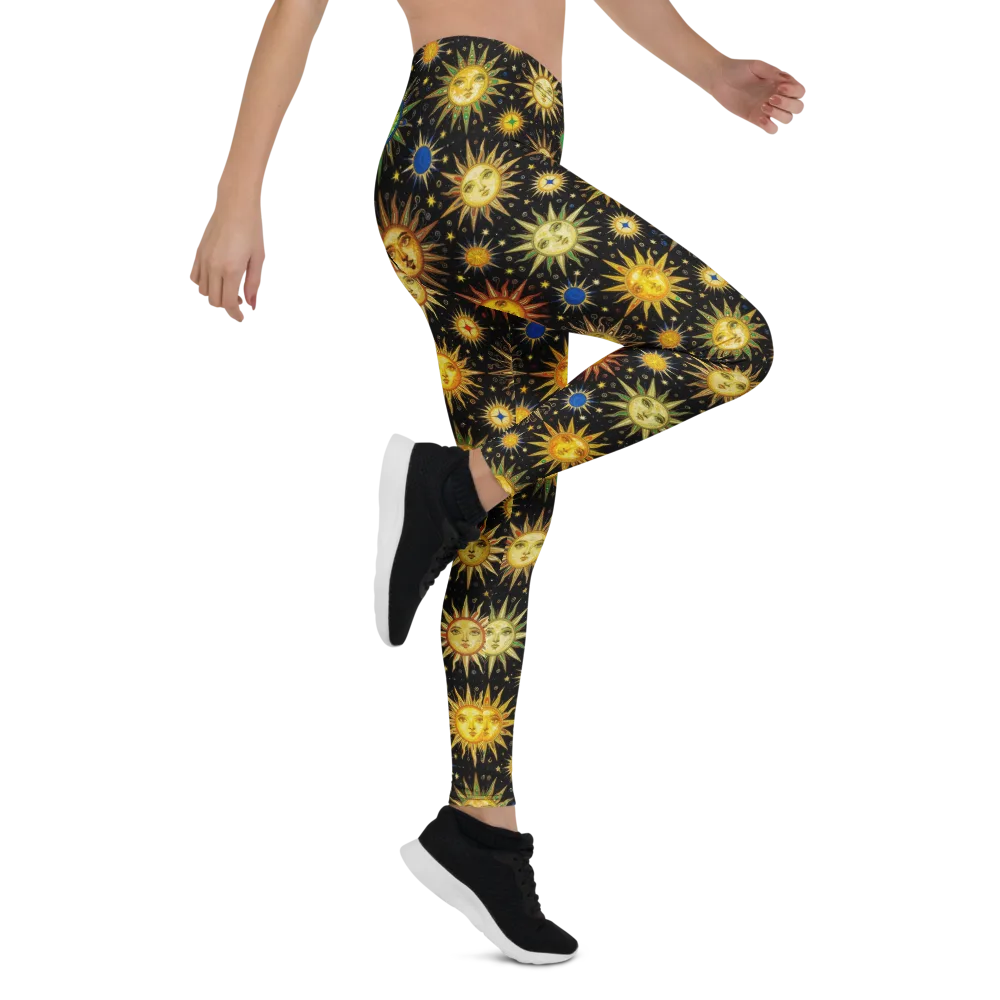 Celestial Masquerade on Leggings — Right
