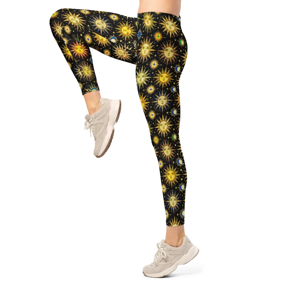 Celestial Masquerade on Leggings — Left